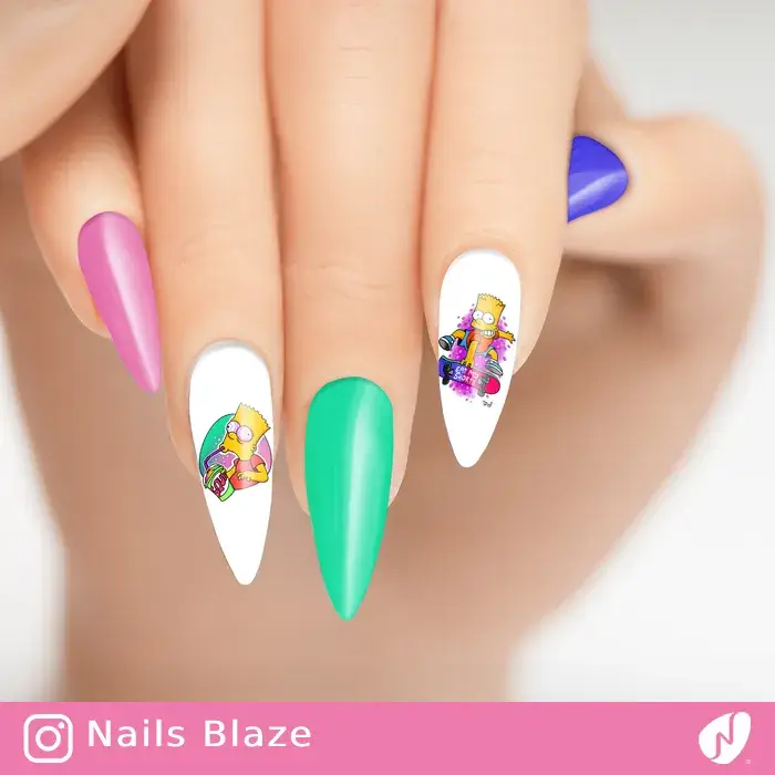 Bart Simpson | Cartoon Nails - NB100